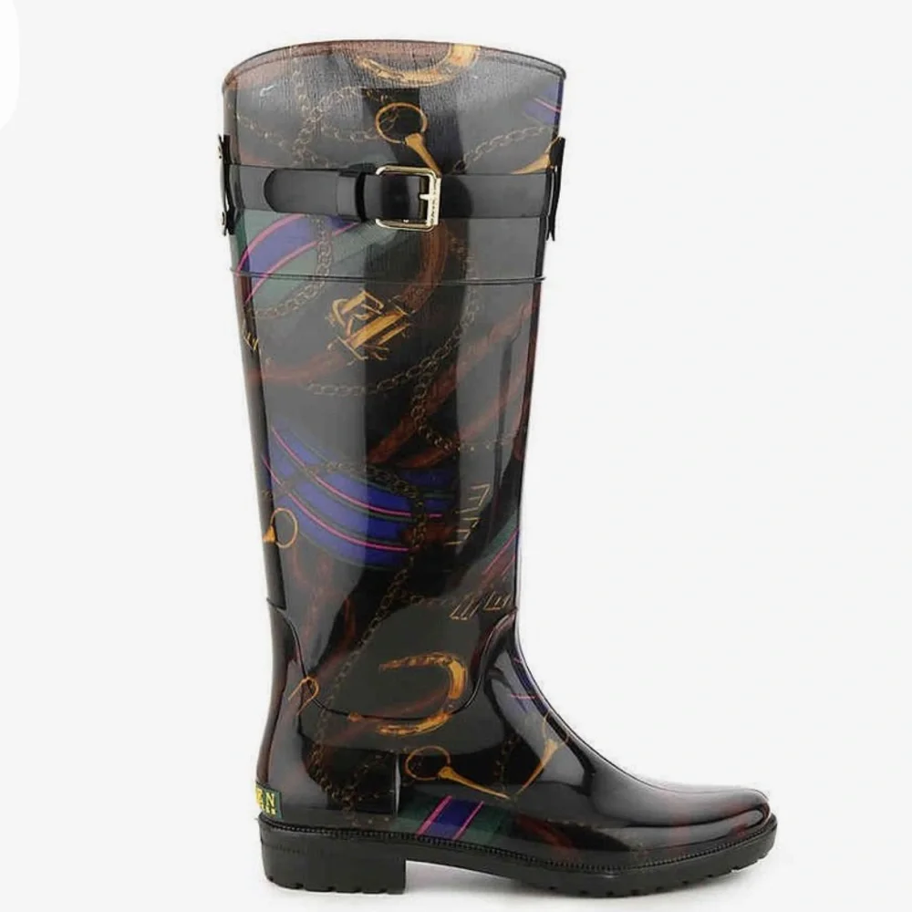 Lauren Ralph Lauren Rossalyn II Rain Boots Size 10 NEW